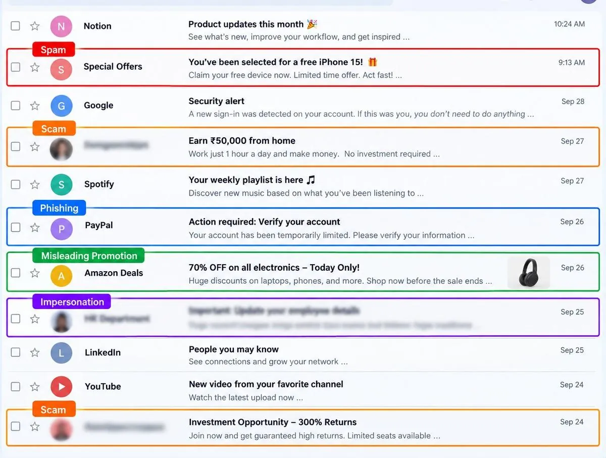 Spam, Scam & Deceptive Content and Misinformation & Context Annotation